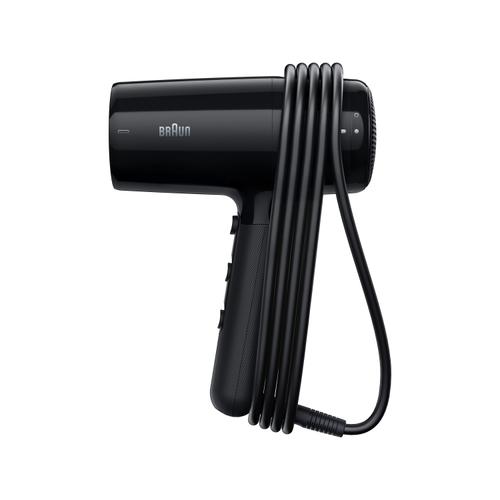 Uscator de par Braun HD 2.2 BRHD225E, 2200 W, 2 viteze, 3 setari temperatura, Cablu 1.95m (Negru)