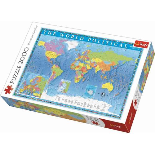 Puzzle Trefl Harta politica a lumii, 2000 piese