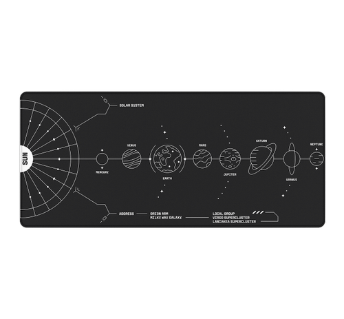 Mousepad Dark Project Terra Nova, XL, Cauciuc, 900x400x4mm (Negru)
