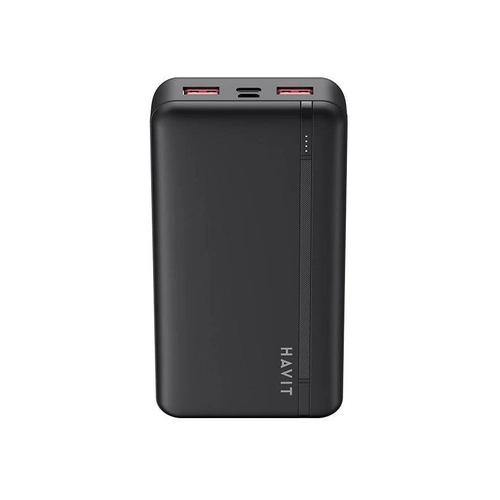 Acumulator extern HAVIT PB92, 20000mAh, 2x USB-A, 1x USB-C, 70x137x27mm (Negru)