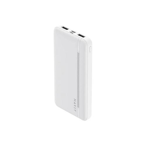 Baterie externa HAVIT PB89, 10000 mAh, 2x USB, 1x USB-C, 22.5 W (Alb)