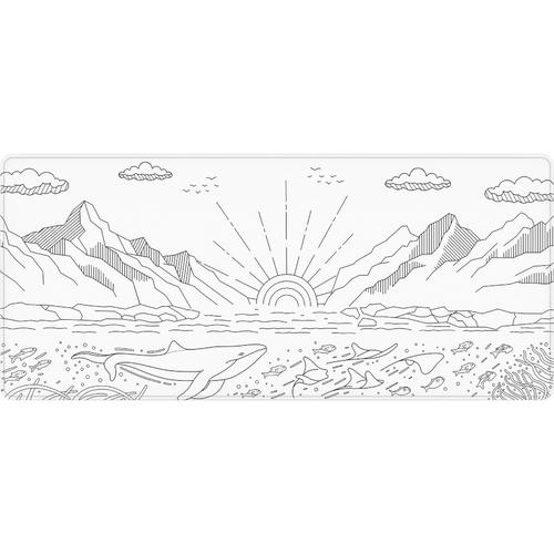 Mouse Pad Dark Project Terra Nostra XL, 900 x 400 x 4 mm (Alb)