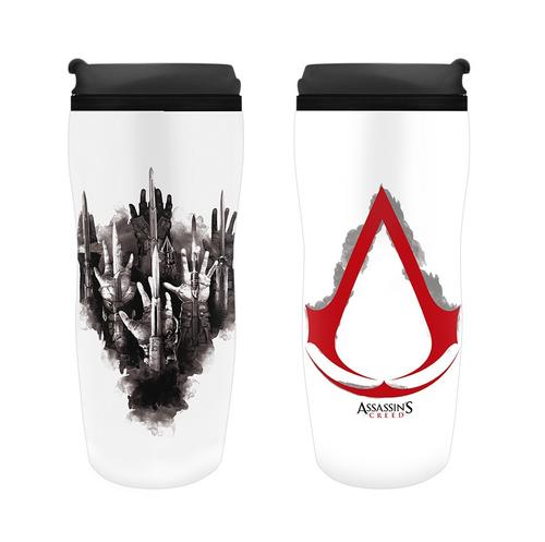 Cana de calatorie Assassin's Creed - Crest, 355 ml (Alb)