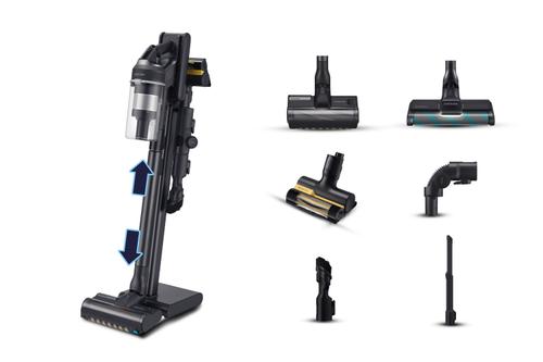 Aspirator vertical Samsung VS20C9554TK, 580 W, Autonomie 120 minute, Rezervor 0.8 l, Display LCD (Negru)