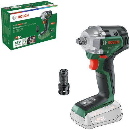 Masina de insurubat cu impact Bosch UniversalImpac 18V-350 0603980304, 350Nm, 3400 percutii/min, 3 trepte, prindere 1/2'', fara acumulator si incarcator