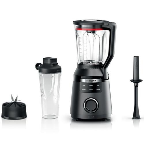 Blender Bosch MMB6654B, 1800 W, lame ProSepeed, Smart Detect, 45000 rpm, 2 L, cana Tritan, 6 programe, Negru
