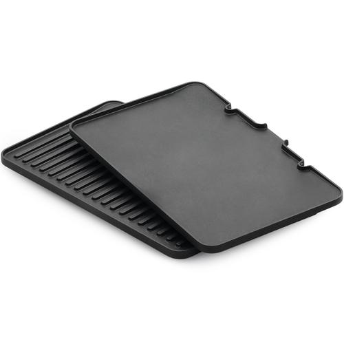 Set 2 placi Braun BRSK005: gratar + plita, 37 x 23 cm, aluminiu turnat, detasabile, compatibile cu gratarul electric Braun Multigrill 9 PRO