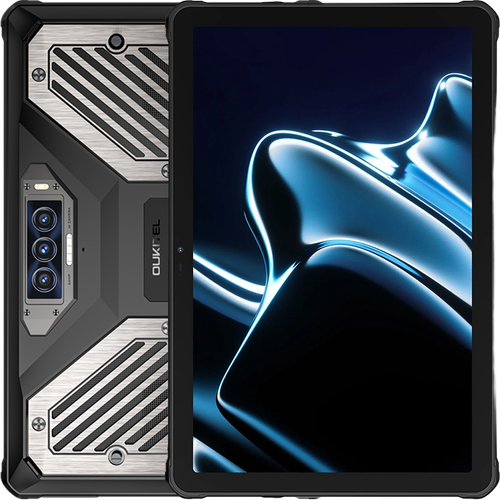 Tableta Oukitel RT10 Rugged, Procesor MediaTek Dimensity 7400X Octa-Core, Ecran 11inch 120Hz, Dimensity 7400X, 12GB RAM, 512GB, NFC, 5G, Dual SIM, Android 15 (Negru)