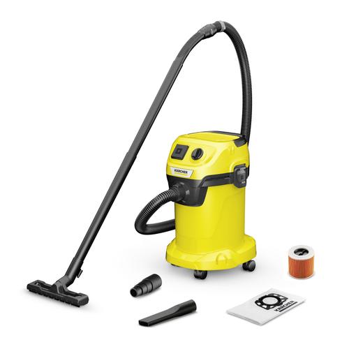 Aspirator umed/uscat Karcher WD 3 P V-19/4/20, 1000 W, 19 L (Galben)