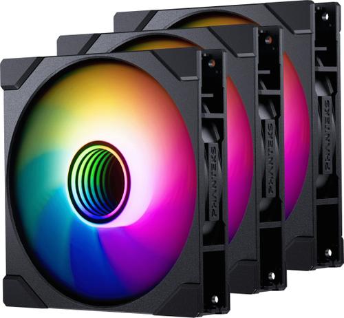 Ventilator Phanteks M25 Gen2 Reverse Blade PH-F140M25R_G2_DBK01_3P, set 3 bucati, 140 mm, Linq6, 1800 RPM (Negru)