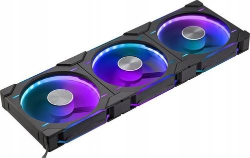 Ventilator Phanteks D30 Reverse PH-F140D30R_DRGB_PWM_BK01_3P, Set 3 bucati, 140 mm, 4-pin PWM, 1800 RPM, D-RGB (Negru)