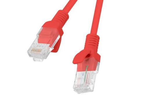Cablu UTP Lanberg  PCU6-10CC-0025-R, CAT.6, 0.25m (Rosu)