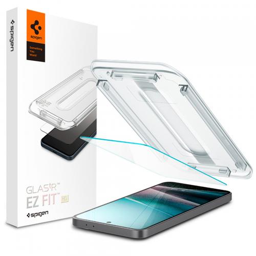 Folie de protectie Ecran Spigen GlastR EZ FIT HD AGL11365 pentru Samsung Galaxy A37 5G / A36 A366, Sticla Securizata, Full Glue, Set 2 bucati