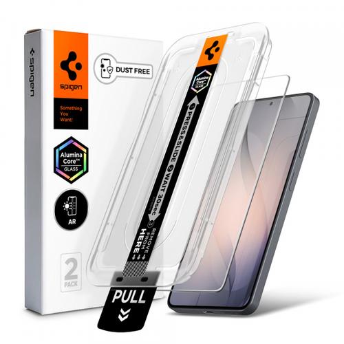 Folie de protectie Ecran Spigen GlastR EZ FIT Pro HD (Anti-Reflection) pentru Samsung Galaxy S26 Plus S947, Sticla Securizata, Full Glue, Set 2 bucati