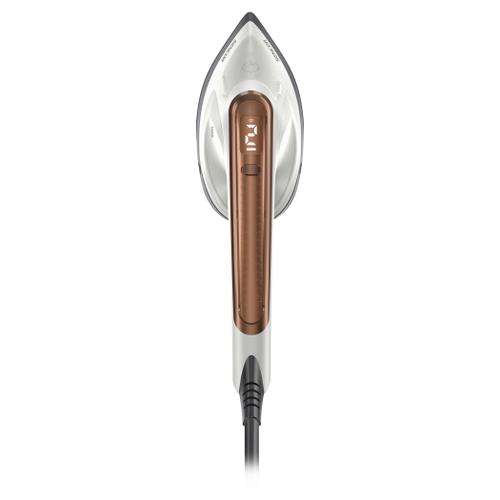 Fier de calcat Sencor SSI0880BZ, 1800 W, Debit de abur 25 g/min, Rezervor apa 180 ml, Drip-Stop, Calcare verticala cu abur, Talpa ceramica (Alb/Bronz)