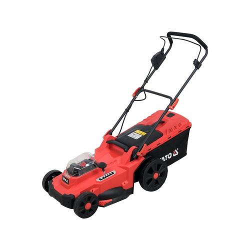 Masina de tuns iarba cu 2 acumulatori Yato YT-85224, Li-Ion, 18 V, 4 Ah, 43 cm, 50 l