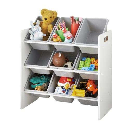 Raft depozitare cu 9 cosuri, U-Grow UGRD115-CLR, Gri