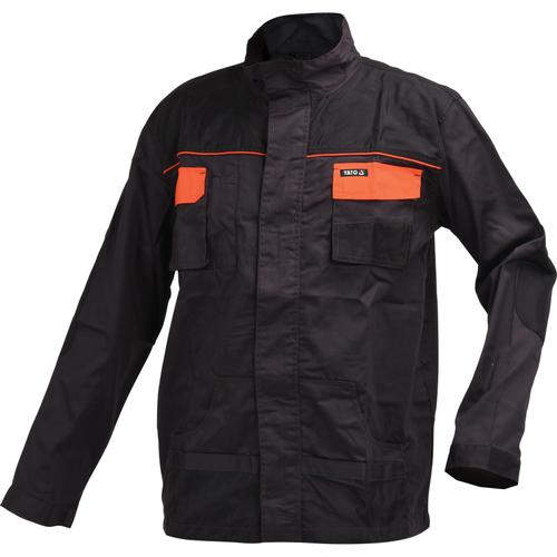 Jacheta de lucru Yato, Bumbac/Poliester, Negru/Portocaliu, L-XL