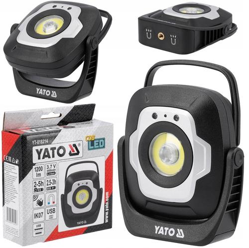 Reflector portabil YATO YT-818214, 10W 1200LM cu senzor de miscare, 130x130x40mm, acumulator Li-Ion 4400mAh