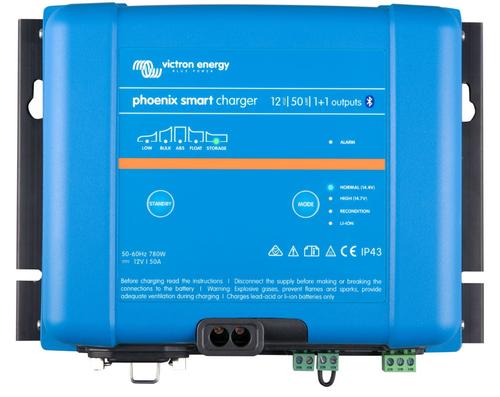 Incarcator de retea Victron Energy Phoenix Smart IP43 Charger 12/50, 12V, 50A (Albastru)
