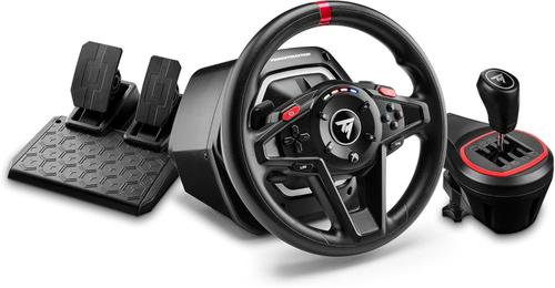 Volan cu pedale si schimbator Thrustmaster T128, Compatibil PC, Xbox Series X|S, Xbox One (Negru)