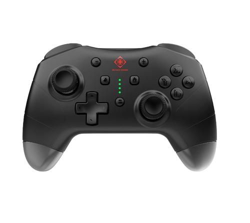 Controller Wireless Deltaco GAM-183, Pentru Nintendo Switch, PC, Android/iOS (Negru)