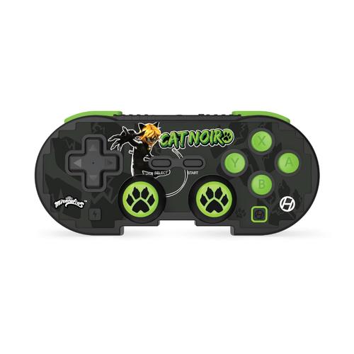Controller Gaming Wireless Hyperkin Miraculous Edition (Cat Noir) M01328-MTCN, Bluetooth, Compatibil Android, MAC, Nintendo Switch, Nintendo Switch OLED, PC, iOS (Negru/Verde)