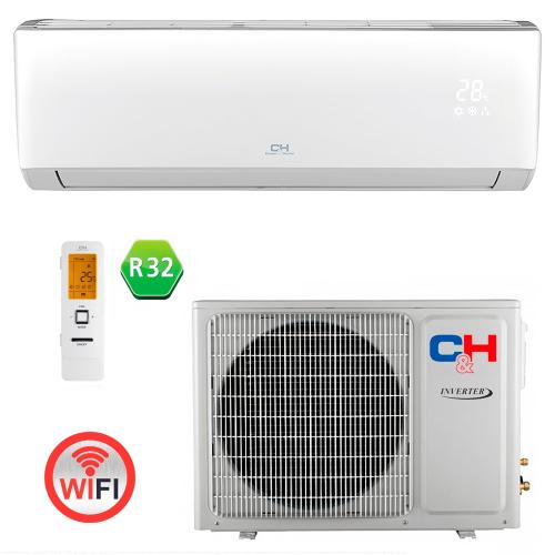 Aparat de aer conditionat Cooper&Hunter Arctic CH-S24FTXLA2-NG, 24000 BTU, Inverter, Wi-Fi, Clasa A++/A+++, I FEEL, Auto-Restart, BLUE-FIN (Alb)