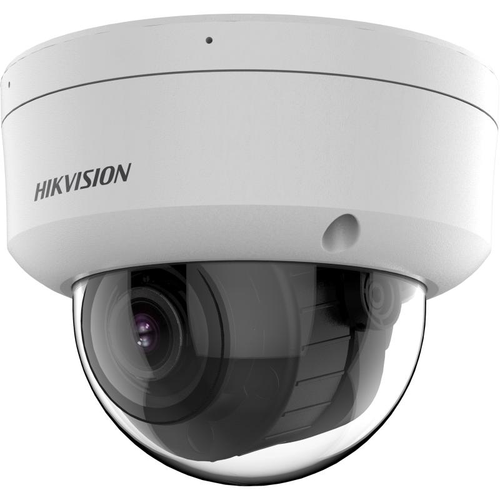 Camera supraveghere IP Dome cu iluminare duala Hikvision AcuSense DS-2CD2783G2-LIZS2U, 8 MP, 2.8 - 12 mm, motorizat, IR/lumina alba 40 m, slot card, microfon dual, clasificare om/vehicul, PoE