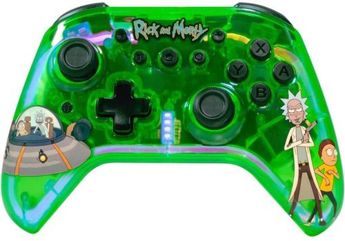 Controller Wireless Blade Rick and Morty, Bluetooth/USB-C, Compatibil Android, iOS, Nintendo Switch Lite/OLED, PC (Verde)