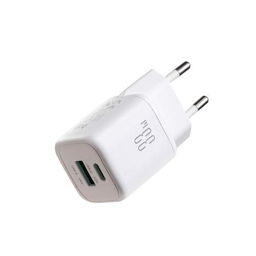Incarcator retea Joyroom JR-TG7, 33W, 3A, 1xUSB-C, 1xUSB-A, Alb