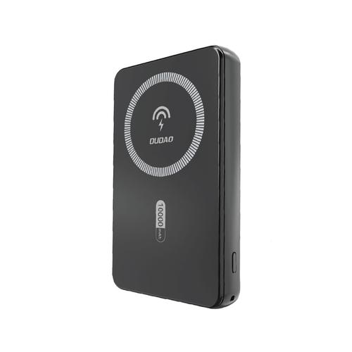 Baterie externa magnetica Wireless Dudao K14S, 5000mAh, 20W, 1xUSB-C 1xUSB-A, Incarcare Wireless 15W, Negru