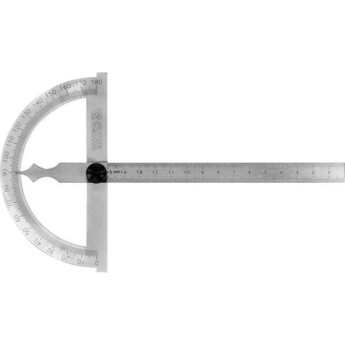 Protractor Yato YT-72140, Otel, 120x150 mm, Argintiu
