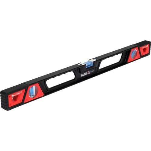 Nivela de aluminiu magnetica Yato YT-30311, rezistenta la socuri, lungime 600 mm