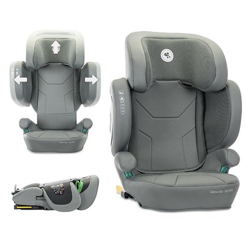 Scaun auto pentru copii Lorelli Growgo, Isofix, pliabil, protectii laterale extensibile, spatar reglabil, tetiera reglabila, 100-150 cm, 3-12 ani, Verde