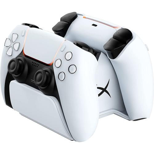 Statie de incarcare HyperX ChargePlay Duo pentru controller Dual Sense PS5, Alb