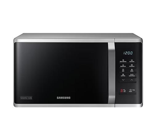 Cuptor cu microunde Samsung MG23K3523AS/E2, 23 L, Grill, Interior ceramic, 800 W, 6 trepte putere (Argintiu/Negru)