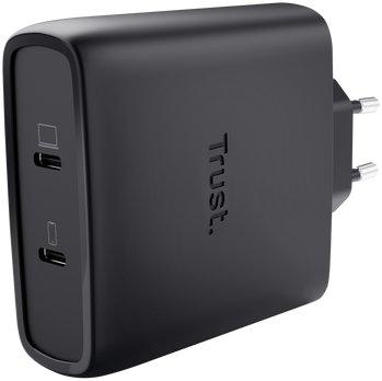 Incarcator retea Trust MAXO, 100 W, 2x USB Type-C (Negru)