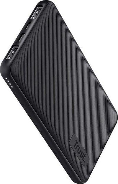 Acumulator extern Trust Primo Eco TR-24678, 10000 mAh, 2x USB-A, 1x USB-C (Negru)
