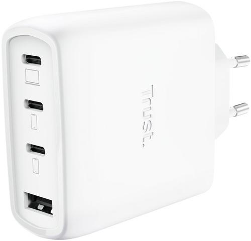 Incarcator retea Trust Maxo TR-26068, 65 W, 3x USB Type-C, 1x USB-A (Alb)