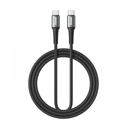 Cablu Date si Incarcare USB-C - USB-C BWOO BO-X288C-C, 60W, 1m, Negru