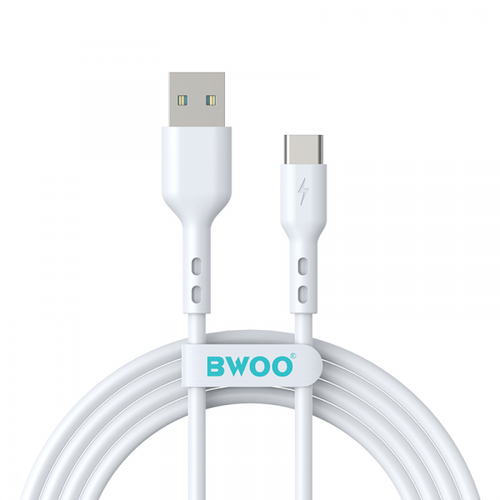 Cablu Date si Incarcare USB-A - USB-C BWOO BO-X172C-2M, 18W, 2m, Alb