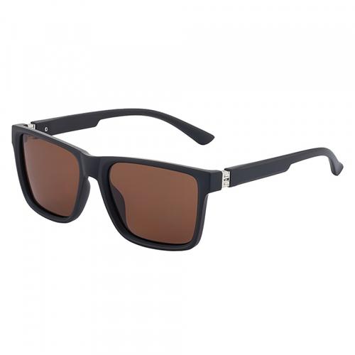 Ochelari De Soare Barbati Techsuit 8506, Polarizati, Protectie UV, Maro Mat/Gri