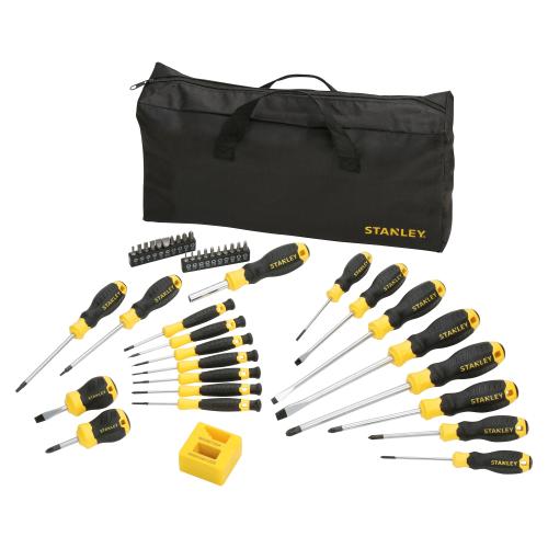 Set de insurubat 42 piese + geanta depozitare STANLEY STHT0-62113, 17 inch, pachetul este format din 42 buc, bara de vanadiu-crom: pentru soliditate si rezistenta la coroziune, maner mulat direct pe bara: intr-o legatura practic indestructi