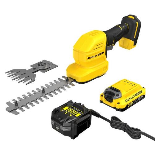 Foarfeca pentru arbusti si iarba pe acumulator Stanley STCSS20D1-QW, 18V, 1 acumulator 2,0 Ah