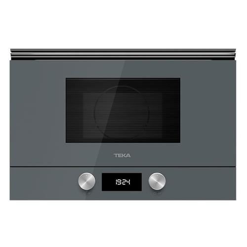Cuptor cu microunde incorporabil Teka ML 8220 BIS L ST, balama stanga, cu baza ceramica + grill, capacitate 22 l, Stone Grey