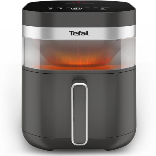 Friteuza cu aer cald Tefal Easy Fry Infrared air fryer EY832HE0, 2020 W, 7 L, 8 programe automate, tehnologie avansata Infra-Heat™, temperatura ajusatbila, invelis antiaderent, Ecran LCD (Gri)