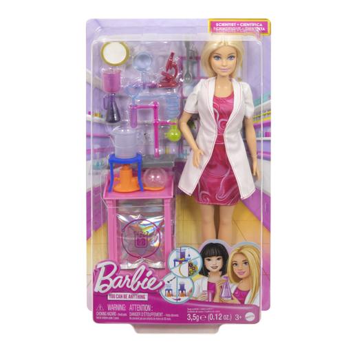 Set de joaca Papusa Barbie Face Cariera, Om de Stiinta