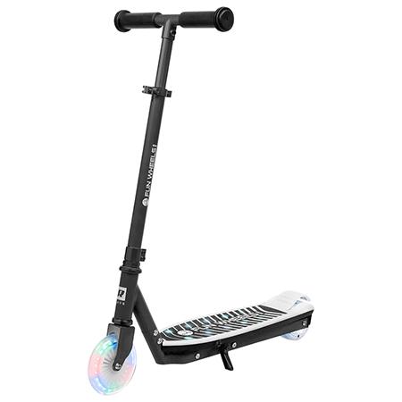 Trotineta electrica Fun Wheels LIGHT pentru copii, viteza maxima de 8 km/h, autonomie 6km, 50 W, IPX4, Negru
