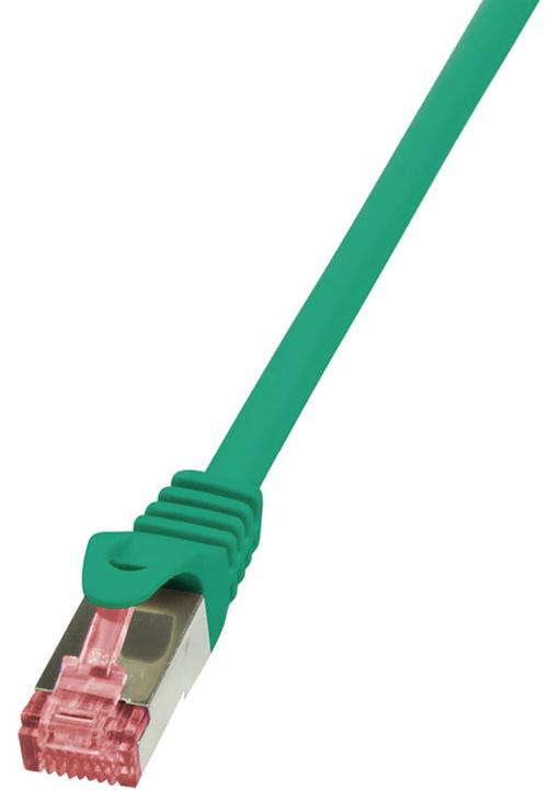 Cablu S/FTP LogiLink CQ2065S, Cat6, LSZH, cupru, 3 m, AWG27, dublu ecranat (Verde)